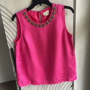 Classic Kate Spade Pink Jeweled Top Size 8